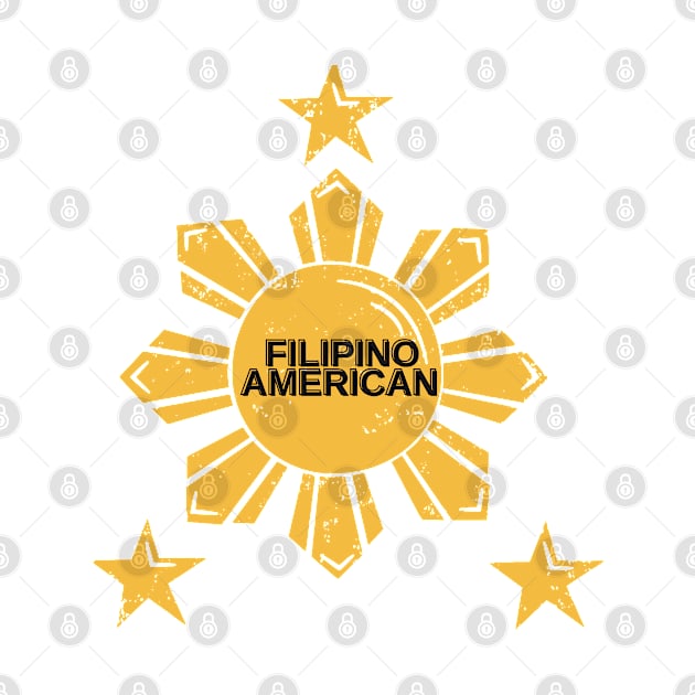 filipino american - 3 stars with a sun by CatheBelan