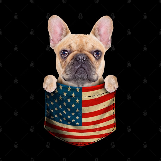 French Bulldog In The Pocket 4th Of July by snnt