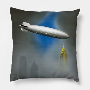 North America Zeppelin Vintage Poster 1937 Pillow