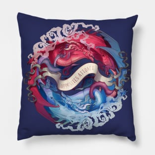 Yin-Yang Dragons: Opposites attract Pillow