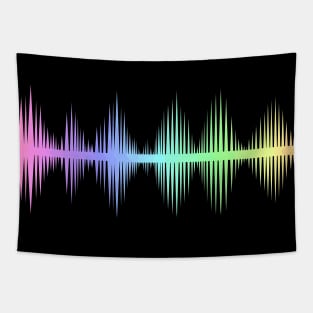 Music Equalizer Bars Beats Waves Tapestry