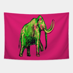 Mammoth Skeleton Interactive Magenta&Green Filter T-Shirt #2 By Red&Blue Tapestry