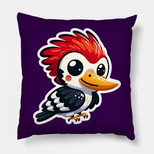 Kawaii Woodpecker Pillow