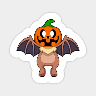 Bat Halloween Pumpkin Magnet