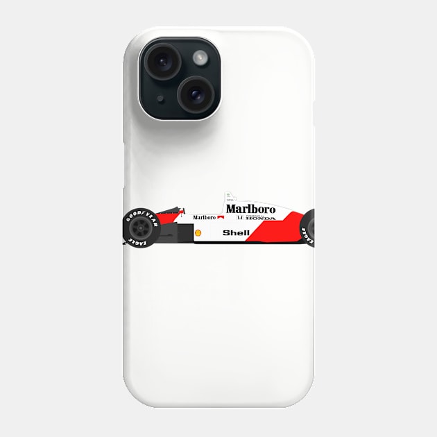 McLaren MP4/4 F1 Ayrton Senna Phone Case by s.elaaboudi@gmail.com