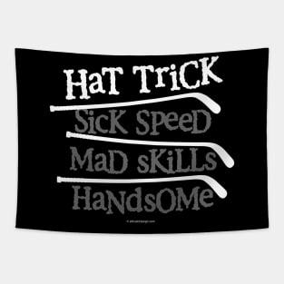 Hockey Hat Trick Tapestry