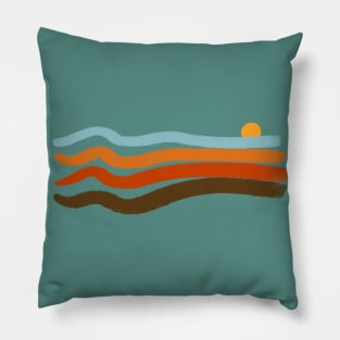 70s Retro Stripes Pillow