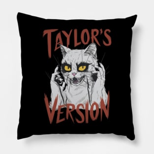 death metal taylors cat version Pillow