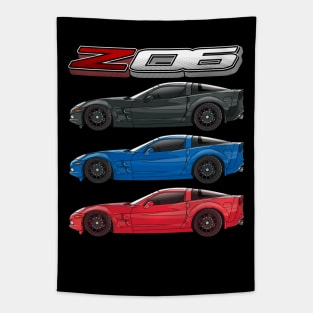 Sports Car Corvette C6 Tapestry