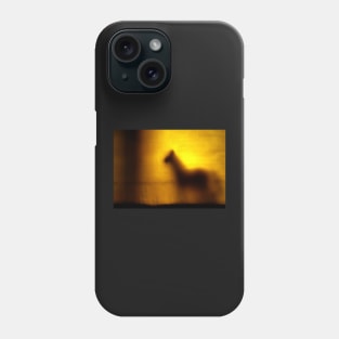 Yellow Horse Shadow Silhouette Phone Case