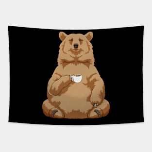 Bear Coffee Cup Tapestry