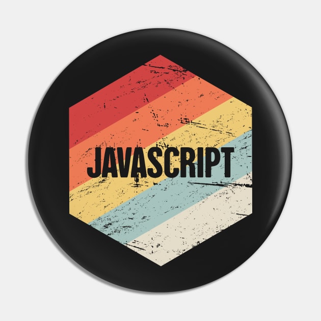 Retro JavaScript Icon Pin by MeatMan