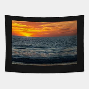 Sunset Over the Pacific Ocean Tapestry