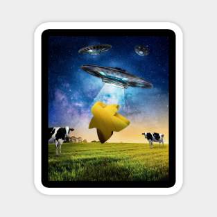 UFO Abducting Meeple, Board Gaming Alien Abduction Magnet