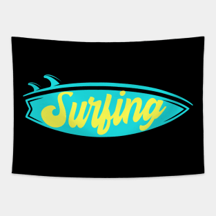 Surfing Surfboard Surfer Tapestry