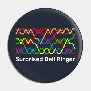 Bell Ringer Bellfast Surprise Minor Ringing Method (Dark Background) Pin