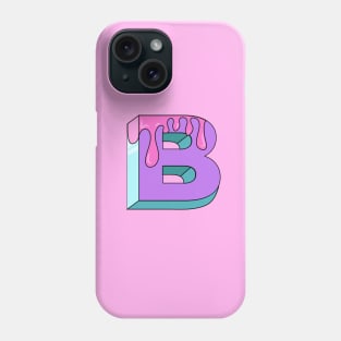 B Letter Retro 3D Phone Case