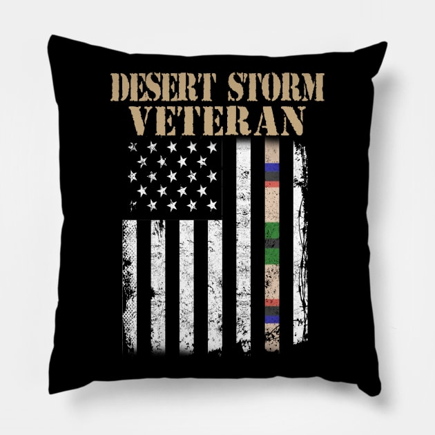 Desert Storm Veteran Pillow by Otis Patrick