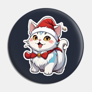 Cat christmas Pin