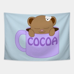 Hot Cocoa Bear Tapestry