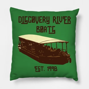 Discovery River Boats Pillow