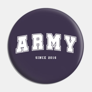 BTS ARMY since 2016 college varsity style Pin