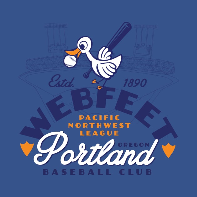 Portland Webfeet Baseball by MindsparkCreative