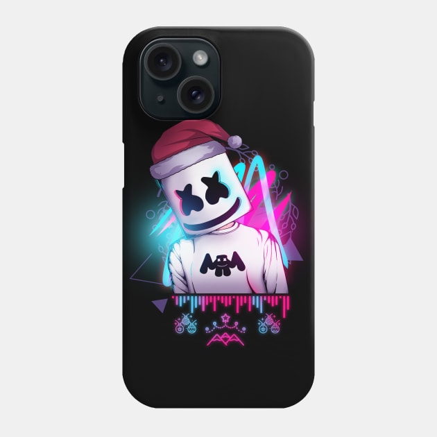 Marshmello \\ neon Merry Christmas Phone Case by DenielHast