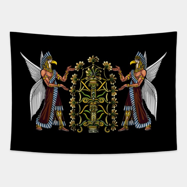 Anunnaki Sumerian Gods Tapestry by underheaven