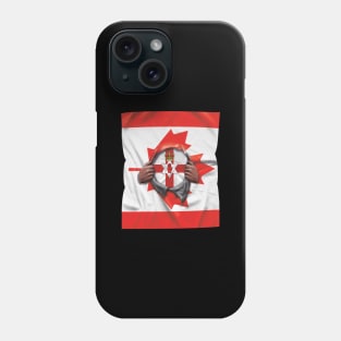 Northern Ireland Flag Canadian Flag Ripped - Gift for Irish From Northern Ireland Phone Case