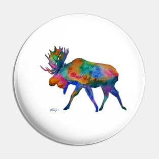 Moose Lover  Art Pin