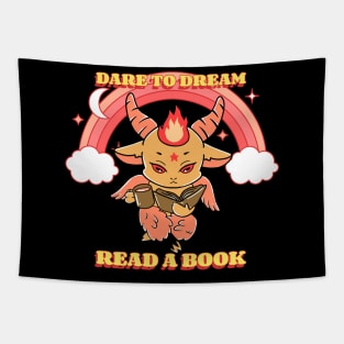 DARE TO DREAM READ A BOOK Absurdist Tapestry