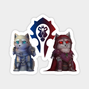 Anduin and Sylvanas dogs. Magnet