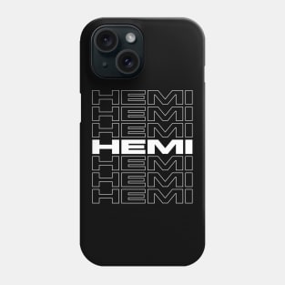 Mopar Hemi repeat - white print Phone Case