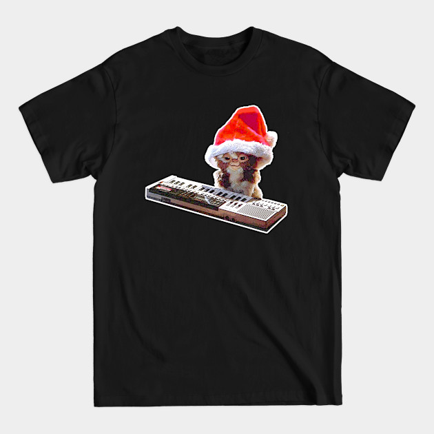 Disover Santa Gizmo Playing Keyboard - Gremlins Gizmo - T-Shirt