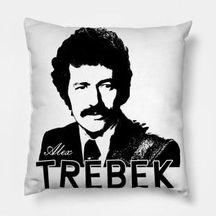 Alex Trebek Portrait Pillow