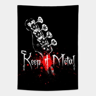 Keep it Metal-Bass Guitar Tapestry