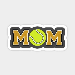 Tennis Mom Gold Magnet
