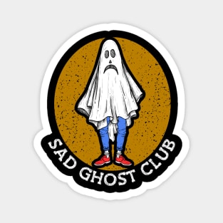 Sad Ghost Club Sadness Art Unhappy Depressed Heartbroken Magnet