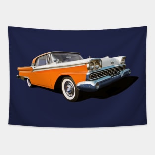 1959 Ford Galaxie in orange Tapestry