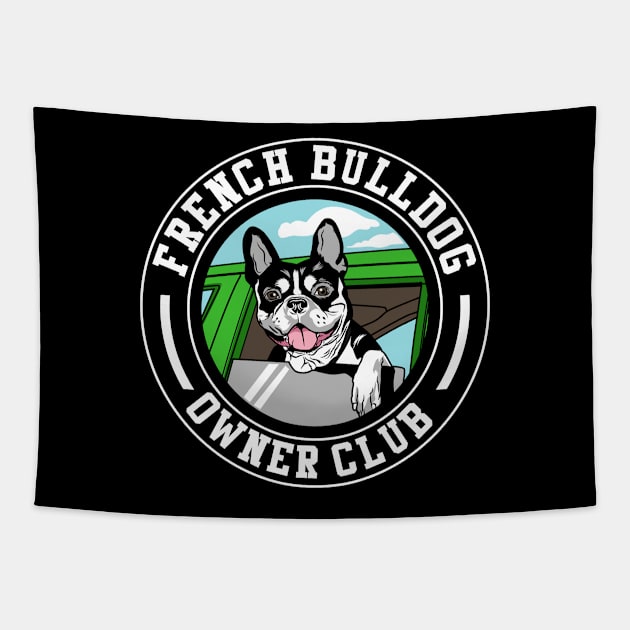 French Bulldog Owner Club Tapestry by beanbeardy