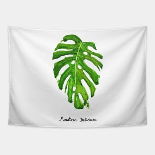monstera deliciosa painting Tapestry