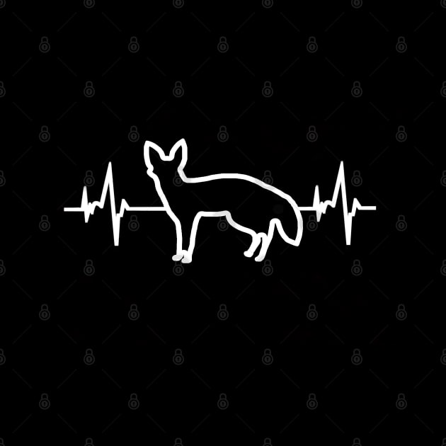 Scoop dog heartbeat Sahara Africa motif ECG by FindYourFavouriteDesign