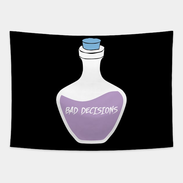 Bad decisions. Tapestry by candelanieto