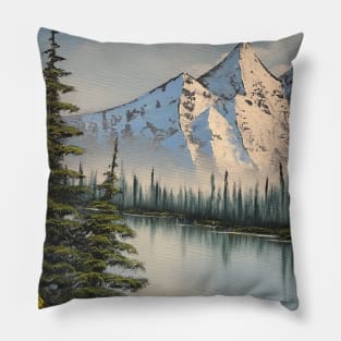 Springtime Mountains Pillow