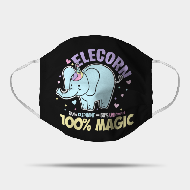 Elephant Unicorn - Elephant - Mask | TeePublic