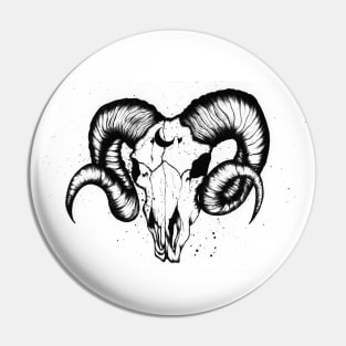 Goat Skull Pin