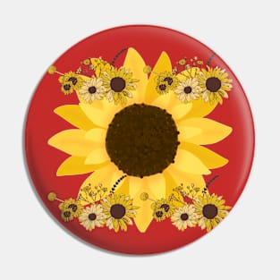 Spring Sunflower Pin