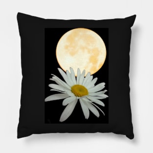 "Moon Picked A Daisy: art print products Pillow