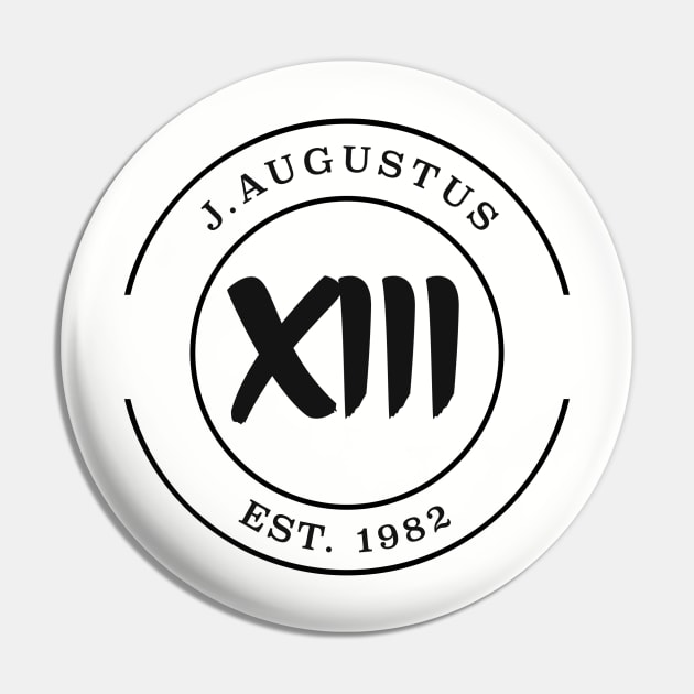 J. Augustus Youtube badge black Pin by J. Augustus